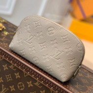 Louis Vuitton Cosmetic Pouch PM in Monogram Leather M69414 Beige 2021