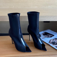 Gianvito Rossi Hiroko Lycra Fabric High Heel Ankle Boots 10.5 cm Black 2022