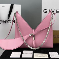 Givenchy Small Cut Out Bag in BoxLeather with Chain Pink 2021