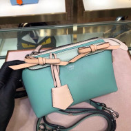 Fendi Mini By The Way Boston Bag In Green/Pink Leather 2018