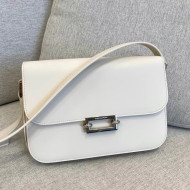 Saint Laurent Le Pave Satchel Bag in Smooth Leather 657186 White 2021
