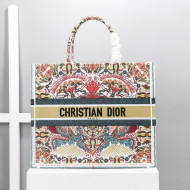 Dior Large Book Tote Bag in Lights Embroidery Multicolor 2020