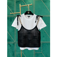 Chanel T-shirt CHT22852 CHT2253 Black/White 2022
