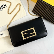 Fendi Leather Wallet on Chain with Pouch/Mini Bag 8521 Black 2021