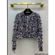 Chanel Tweed Jacket CHJ30153 Multicolor 2022