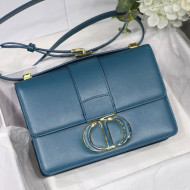 Dior 30 Montaigne Bag in Ocean Blue Box Calfskin 2021