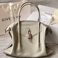 Givenchy Medium Antigona Soft Lock Bag in Smooth Leather Grey 2022