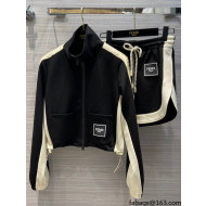 Celine Jacket and Shorts CJS30166 Black 2022