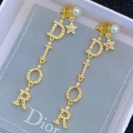Dior Dio(r)evolution Crystal Lettering Long Earrings 2020