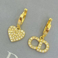 Dior Clair D Lune Short Earrings Gold 2020