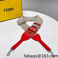 Fendi Strap You Ribbon Shoulder Strap Beige/Red 2021 912