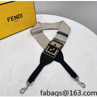 Fendi Strap You Ribbon Shoulder Strap Beige/Black 2021 912