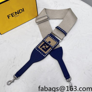 Fendi Strap You Ribbon Shoulder Strap Beige/Blue 2021 912