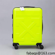 Off-White Quote For Travel Luggage 20/24inches Neon Green 2021