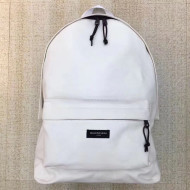 Balenciaga Explorer Cotton Canvas Backpack White 2017