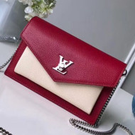 Louis Vuitton Pochette Mylockme Envelope Chain Shoulder Bag M63470 Red 2019
