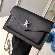Louis Vuitton Pochette Mylockme Envelope Chain Shoulder Bag M63471 Black 2019