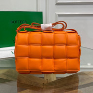 Bottega Veneta Padded Cassette Medium Crossbody Messenger Bag Bright Orange 2021