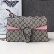 Gucci Dionysus Small GG Canvas Shoulder Bag 400249 Light Pink 2021 