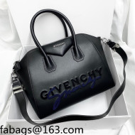 Givenchy Medium Antigona Bag in Embroidered Smooth Calfskin Black 2021