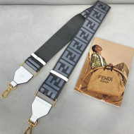 Fendi Strap You Shoulder Strap in Steel Grey FF Ribbon 2021