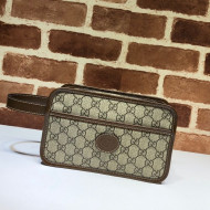 Gucci GG Canvas Travel Case Clutch with Interlocking G 625764 2020
