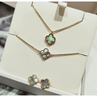 Van Cleef & Arpels Three Clovers Necklace/Bracelet/Earrings 201013A3 Green 2020