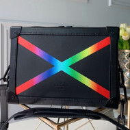 Louis Vuitton Men’s Rainbow Cross Soft Trunk Square Shoulder Bag M30341 2019