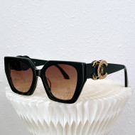 Chanel Sunglasses CHS801102 Black 2022