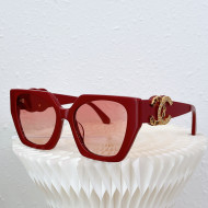 Chanel Sunglasses CHS801105 Red 2022