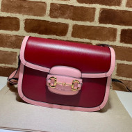 Gucci Horsebit 1955 Shoulder Bag 602204 Ruby Red/Pink 2021