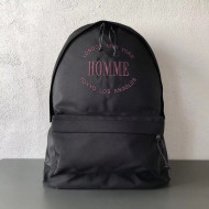 Balenciaga Explorer Nylon Backpack Embroidered "Homme" Black 2018