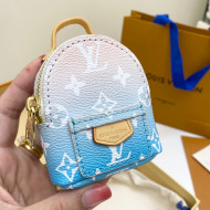 Louis Vuitton Gradient Monogram Canvas Mini Wrist Backpack Bag Blue 2021