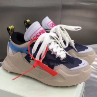 Off-White C/O ODSY-1000  Mesh and Calfskin Sneakers Beige 2019 (For Women and Men)
