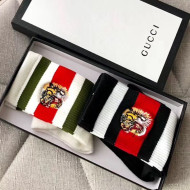 Gucci Embroidered Tiger Socks 2019