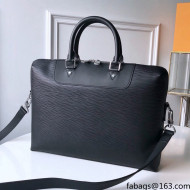 Louis Vuitton Business Bag in EPI Leather M50163 Black 2021