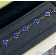 Van Cleef & Arpels 5 Clovers Bracelet VA21010502 Blue 2021