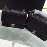 Chanel Quilted Leather Mini Flap Bag 17cm Black 2019 （Top Quality）