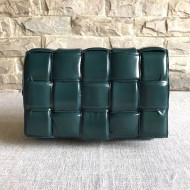 Bottega Veneta Padded Cassette Medium Crossbody Messenger Bag in Paper Calfskin Green 2019