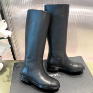 Chanel Calfskin High Boots G38174 Black 2021 