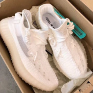 Adidas Yeezy Boost 350 V2 Static Sneakers All White 2019(For Women and Men)