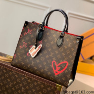 Louis Vuitton OnTheGo MM Tote Bag in Monogram Canvas M45888 Fall in Love 2021