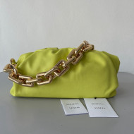 Bottega Veneta The Chain Pouch Bag with Square Ring Chain Strap Kiwi Green 2021
