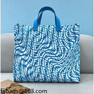 Fendi Sunshine FF Vertigo Medium Shopper Bag Bag Light Blue 2021 8379