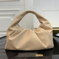 Bottega Veneta Large BV Jodie Leather Hobo Bag Nude 2020