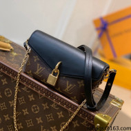 Louis Vuitton Padlock on Strap Mini Bag in Monogram Canvas M80559 Black 2021