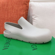 Bottega Veneta Rubber Puddle Slingback Flat Shoe Grey 2021