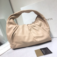 Bottega Veneta Small BV Jodie Leather Hobo Bag Nude 2020