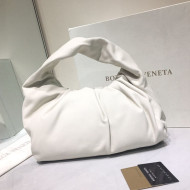 Bottega Veneta Small BV Jodie Leather Hobo Bag White 2020