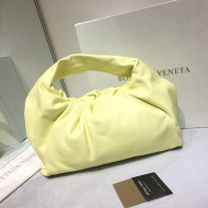 Bottega Veneta Small BV Jodie Leather Hobo Bag Yellow 2020